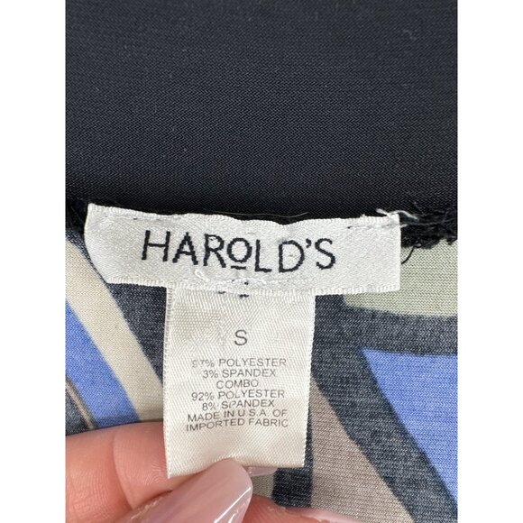 Vintage Harolds Dress Sz S Mid-Century Modern Artsy Groovy Slinky Knit RetroFAB - Picture 5 of 11